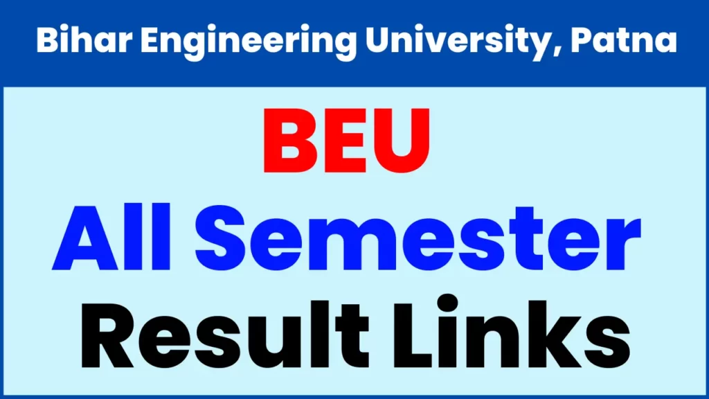 BEU Result All semester Result Direct Links