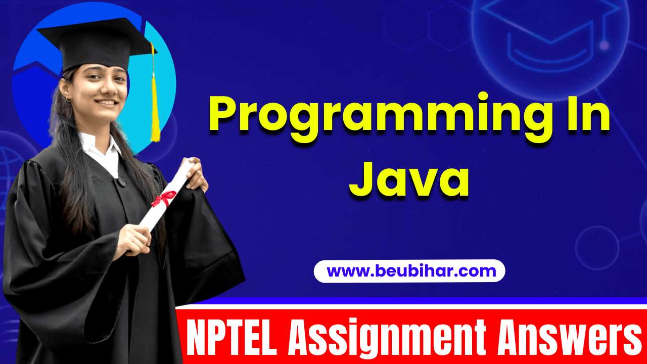 NPTEL Programming In Java Week 1 Assignment Answers 2023